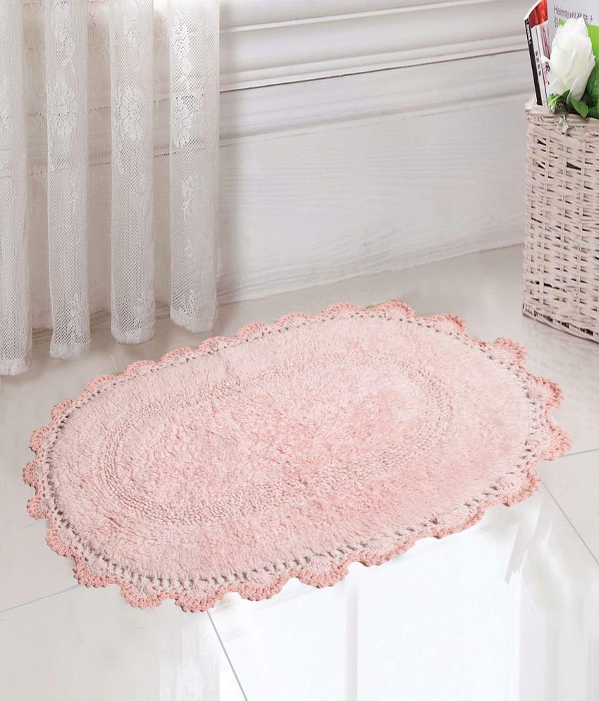 Saral Home Orange Cotton Bath Mats 40X60 CM Buy Saral Home Orange