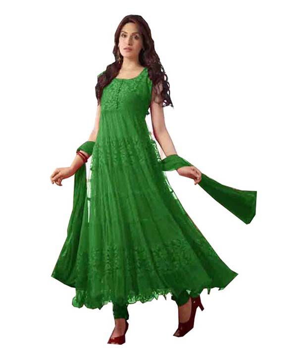 green net frock