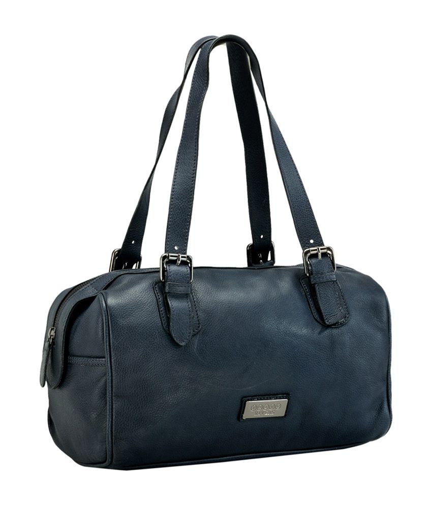 small navy shoulder bag