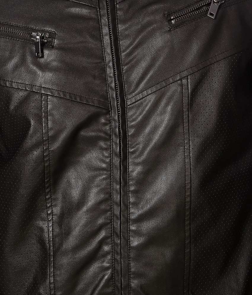 allen solly leather jacket