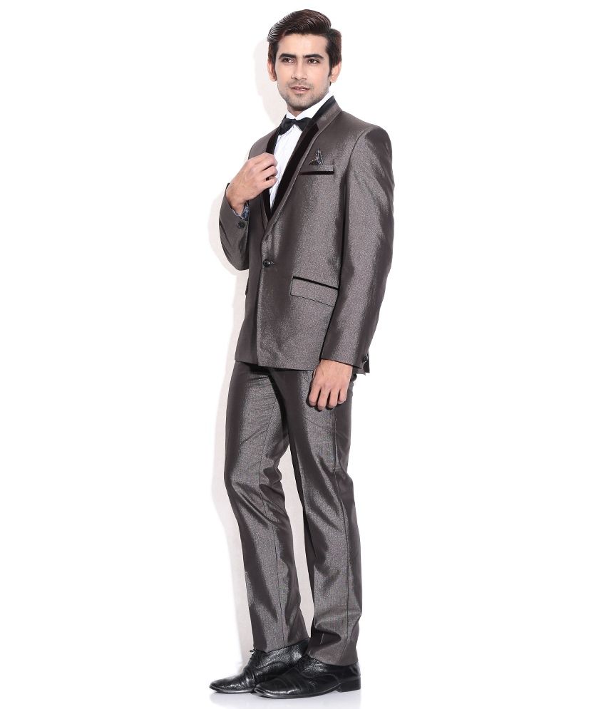 La-scoot Coffee Colour Suiting Fabric 