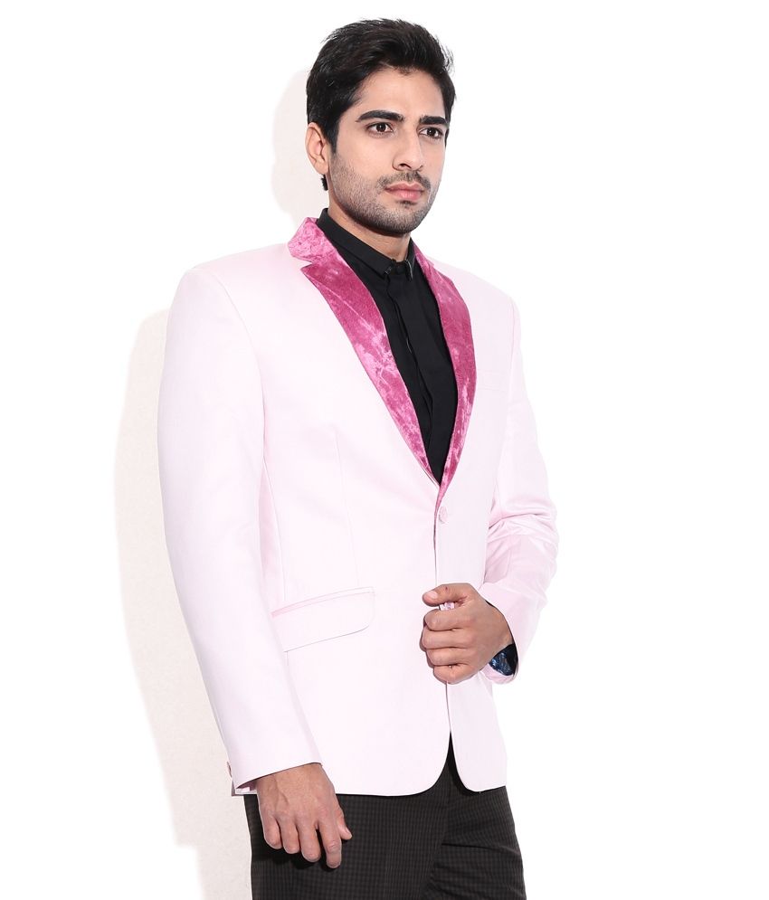 pink designer coat