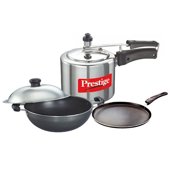  Prestige  Nakshatra Combo Of Non stick Cookware Set  3 Pcs 