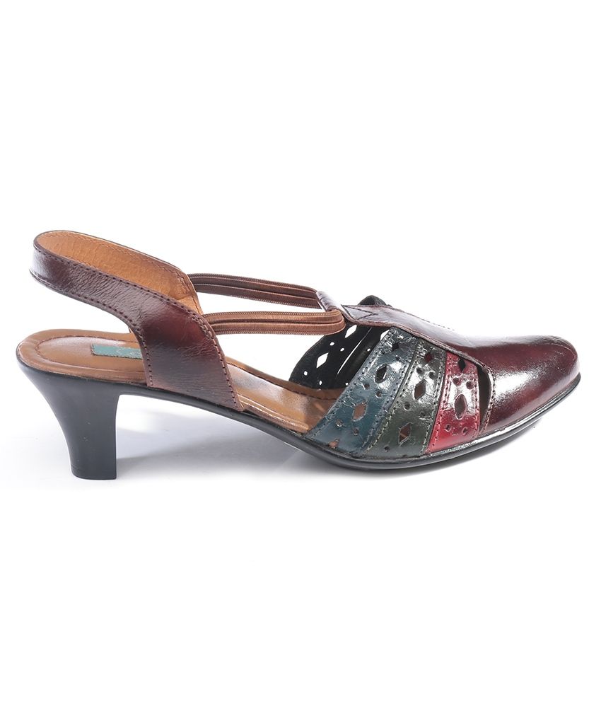 Catwalk Brown Heeled Sandals Price in India- Buy Catwalk Brown Heeled Sandals Online at Snapdeal