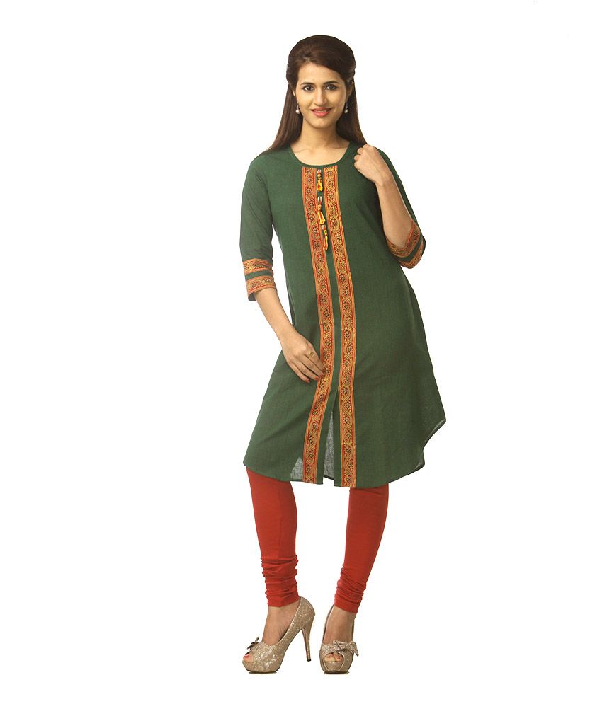 saffron threads kurtis