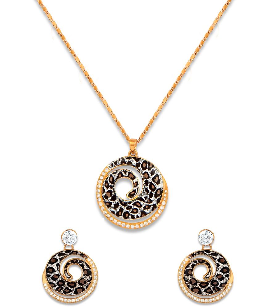 Just Women Gold Daily Wear Necklace Set 