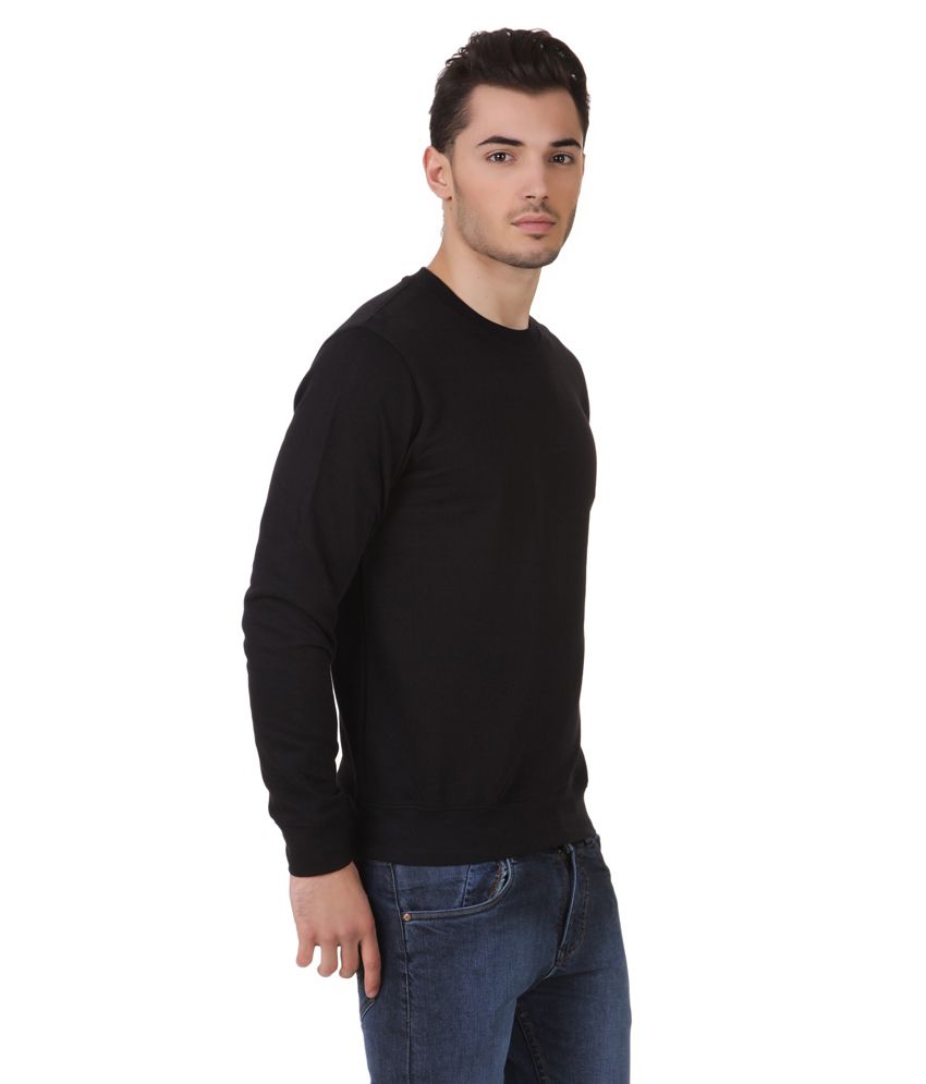 American Crew Black Cotton Full Sleeves Men Sweatshirt - Buy American ...