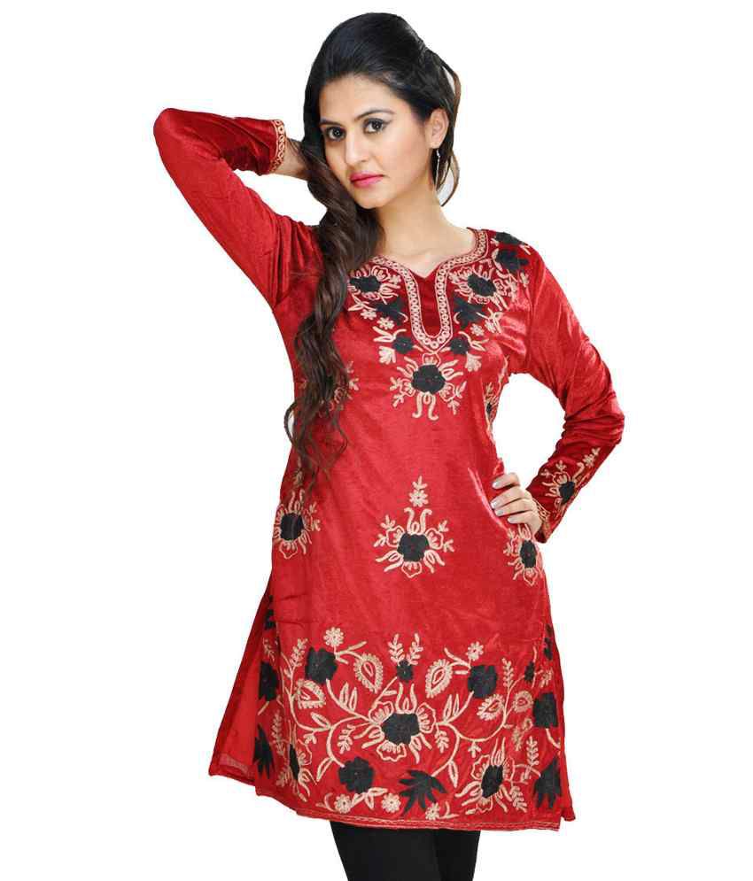 Paislei Woolen Kurti - Buy Paislei Woolen Kurti Online at Best Prices ...