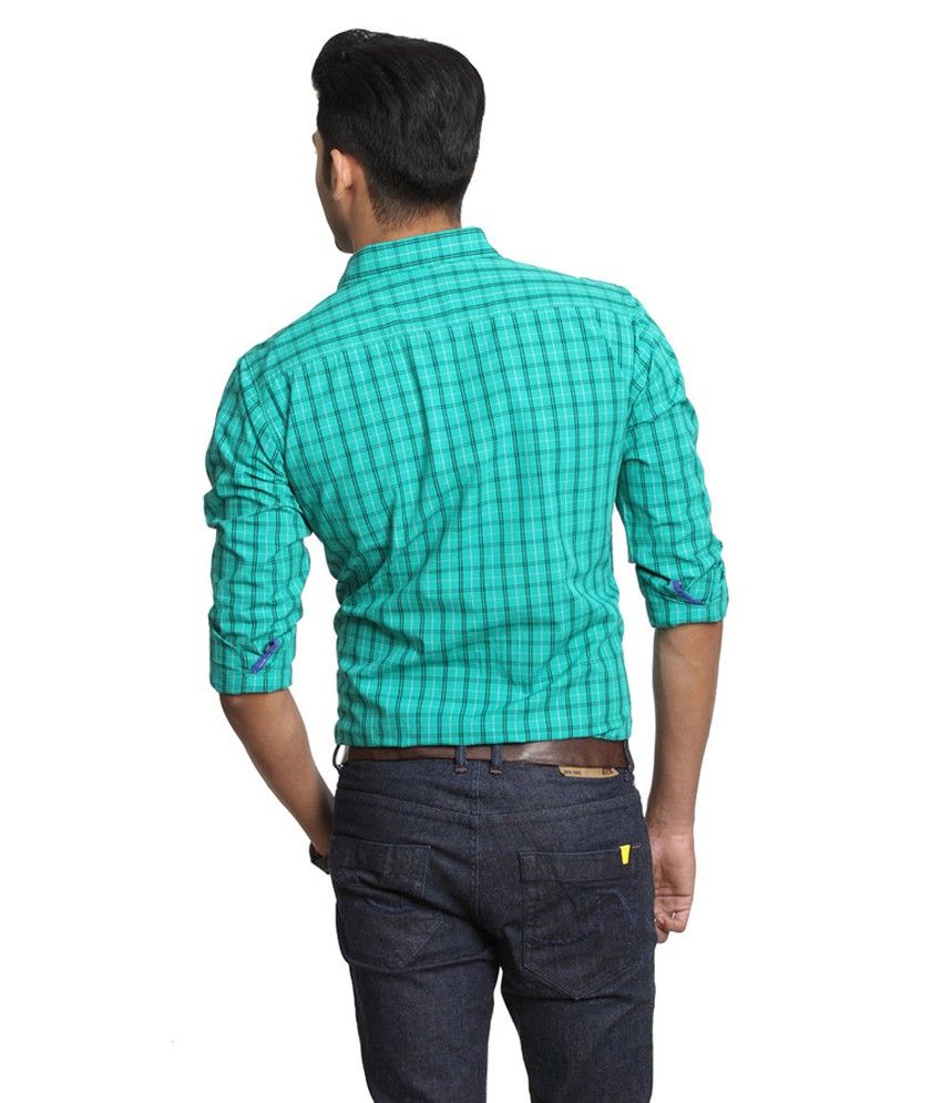 Basics Life Green Casuals Shirt - Buy 