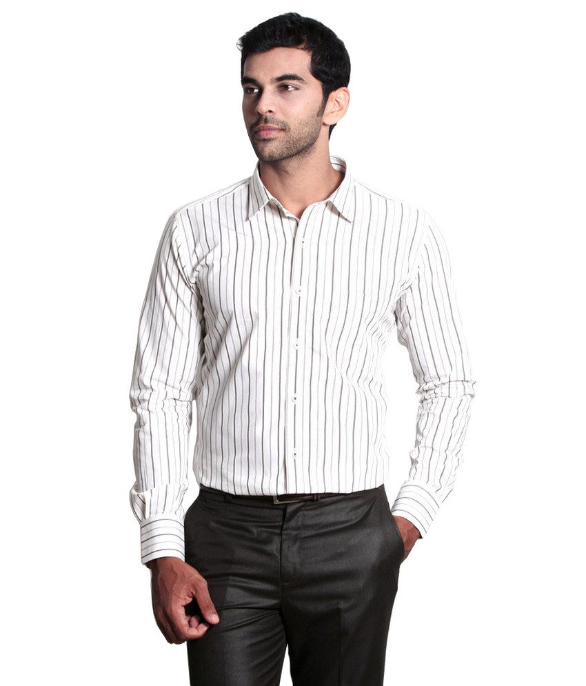 Basics Life White Formals Shirt - Buy 