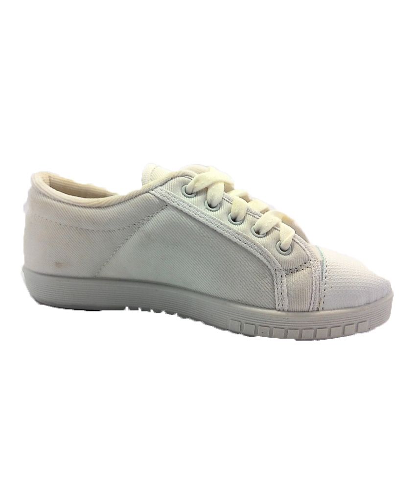 white canvas shoes for school