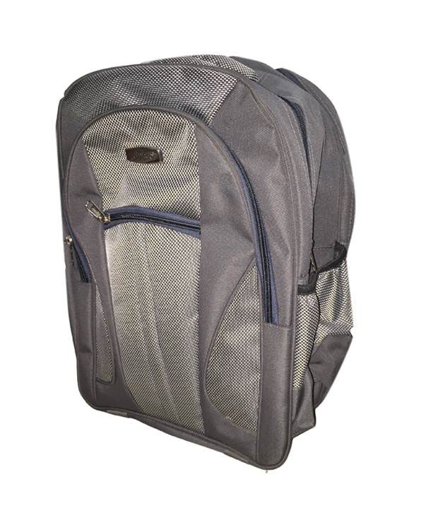     			Apnav Light Grey School Bag for Boys