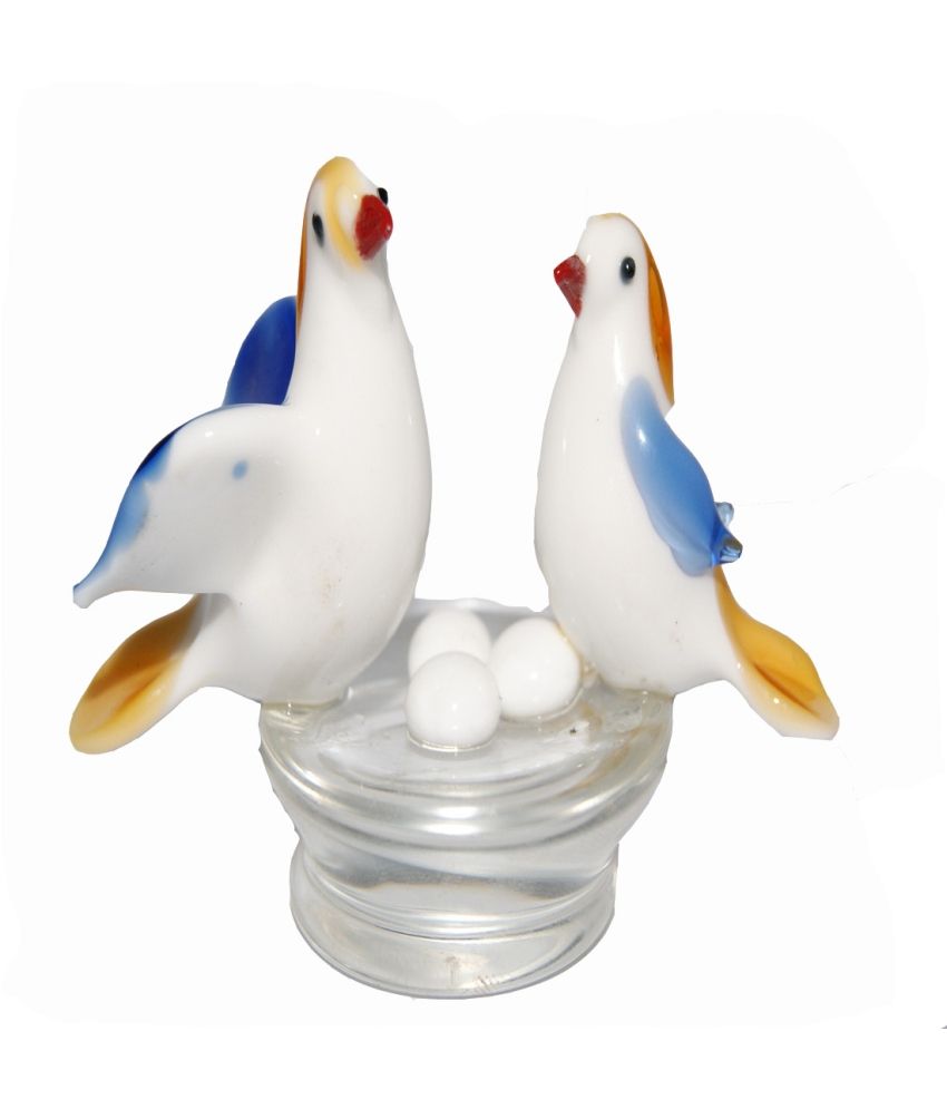 Divya Mantra Feng Shui Glass Birds For Love Romance And - 