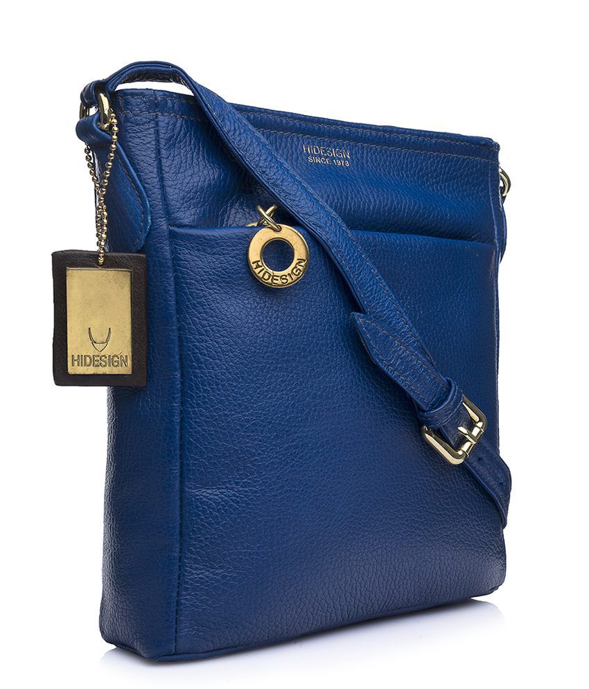 Hidesign LUCIA 03 Blue Sling Bag - Buy Hidesign LUCIA 03 Blue Sling Bag Online at Best Prices in 