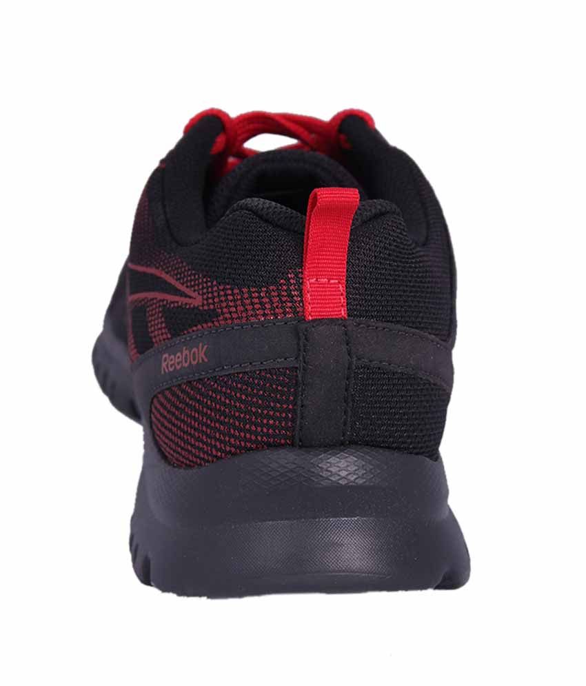 reebok shoes black and red