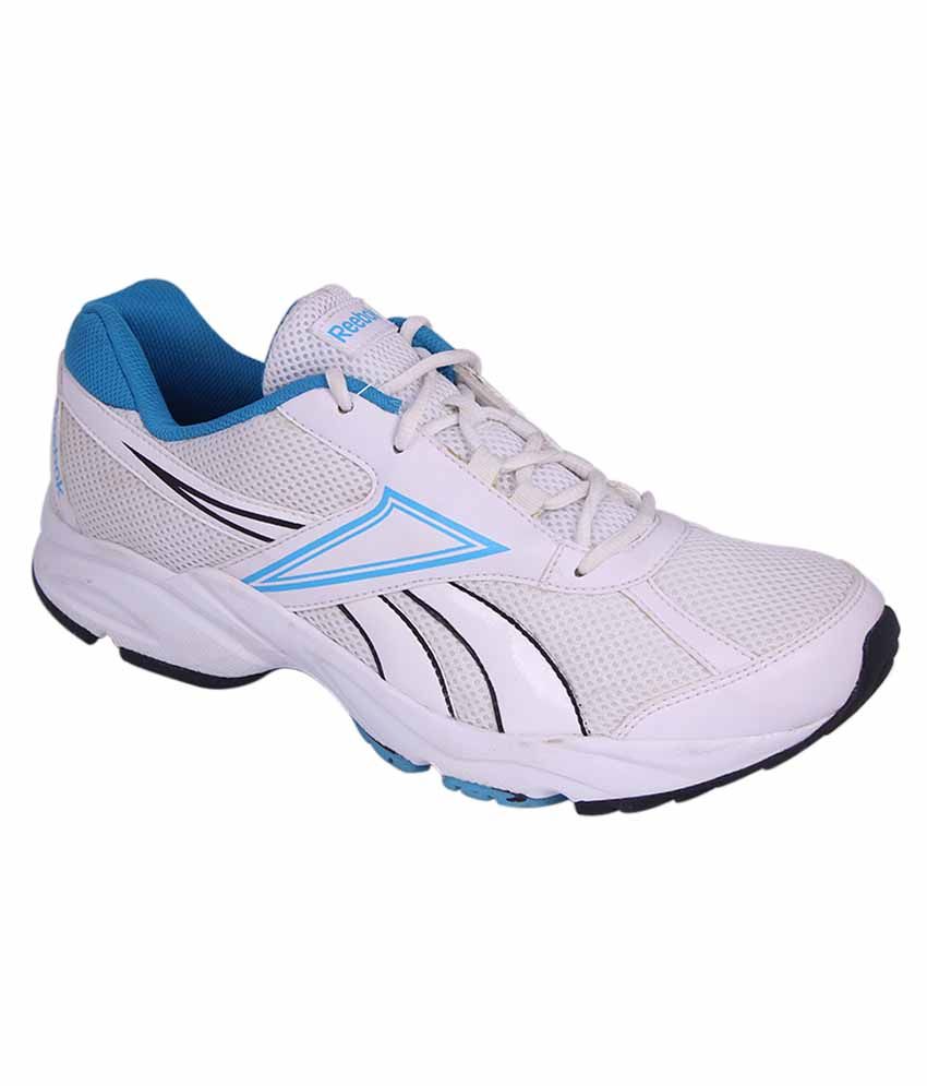 Reebok White And Blue Colour Running Shoes For Men - Buy Reebok White ...