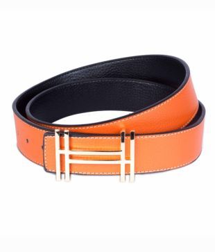 orange hermes belt