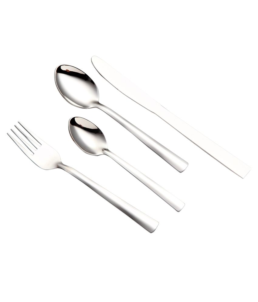 Bhalaria Sleek Stainless Steel Cutlery Set (24 Pcs) Buy Online at Best