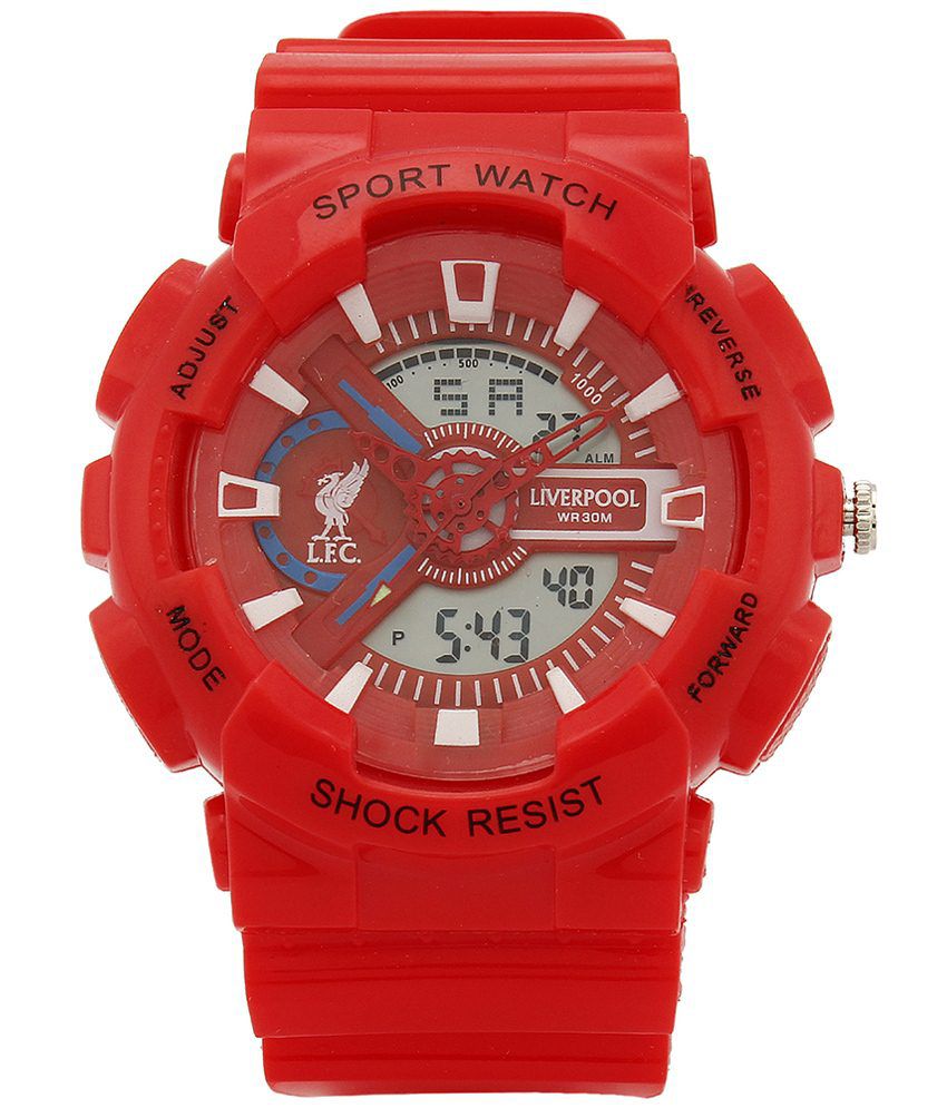 Liverpool Red Fixed Bezel Sports Wrist Watch - Buy Liverpool Red Fixed ...