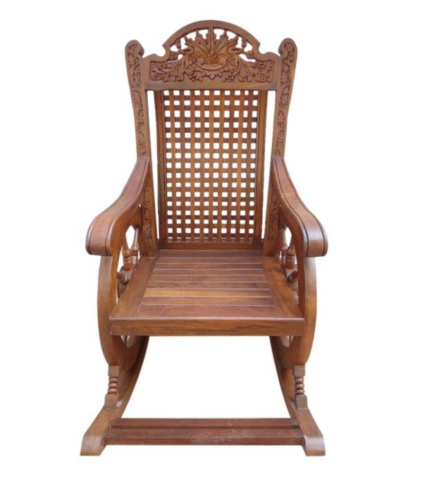 Sheesham Wood Recliner Chair in Brown - Buy Sheesham Wood ...