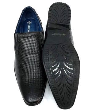 Buy Manwood Black Formal Shoes Online 