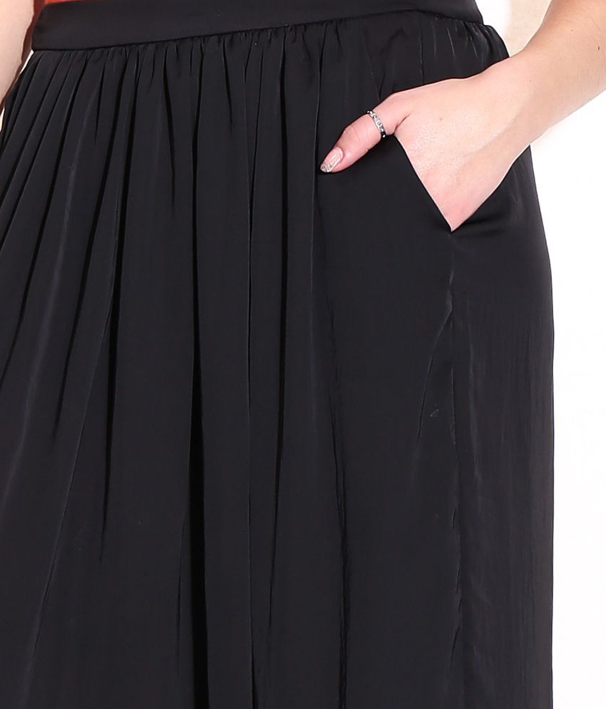 Buy Chemistry Black Polyester Skirt Online at Best Prices in India ...