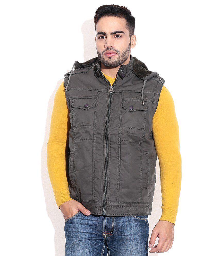 La-scoot Mehandi Colour Cotton Bomber 