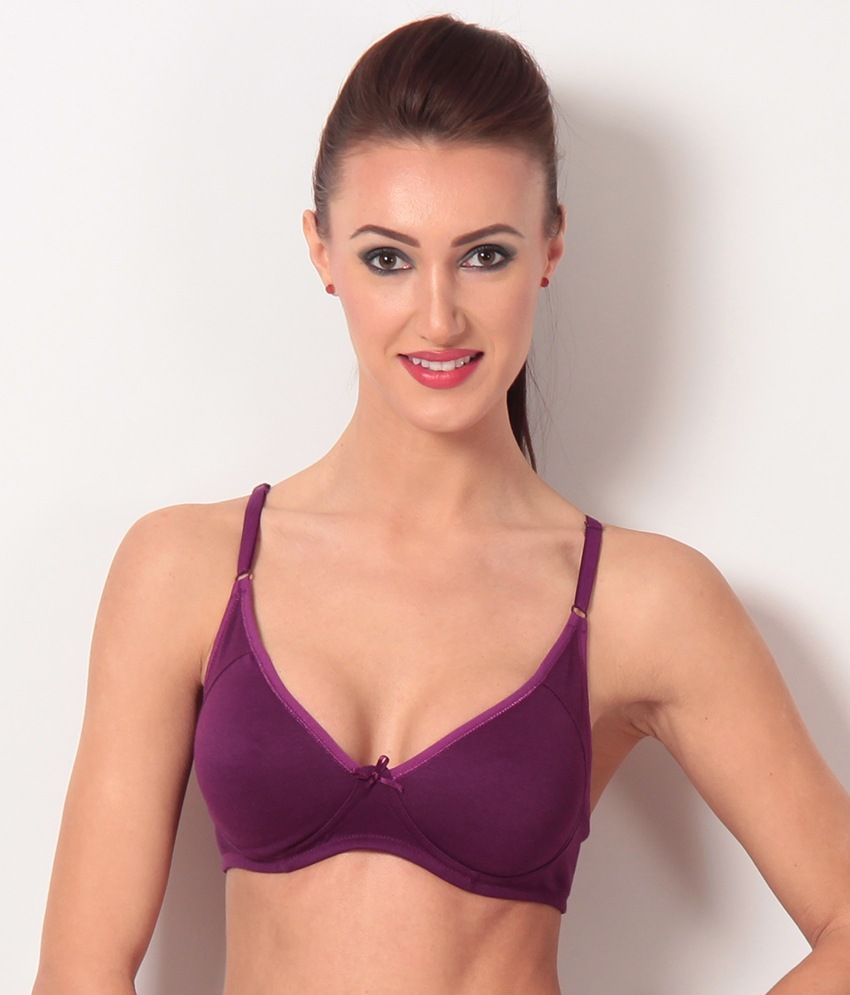 Buy Macrowoman Purple Non Padded Bra Online At Best Prices In India Snapdeal