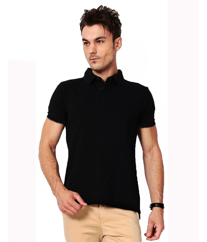     			Nimya  Black Polo T-shirt