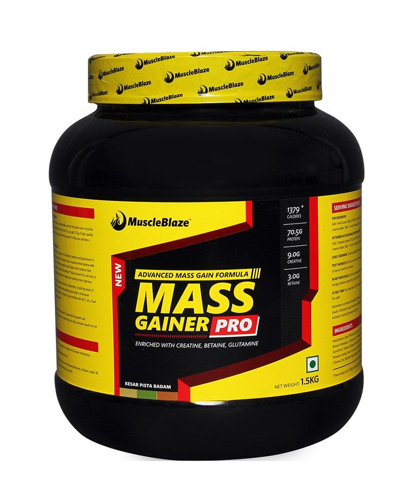MuscleBlaze Mass Gainer Pro , 1.5 kg / 3.3 lbs: Buy ...