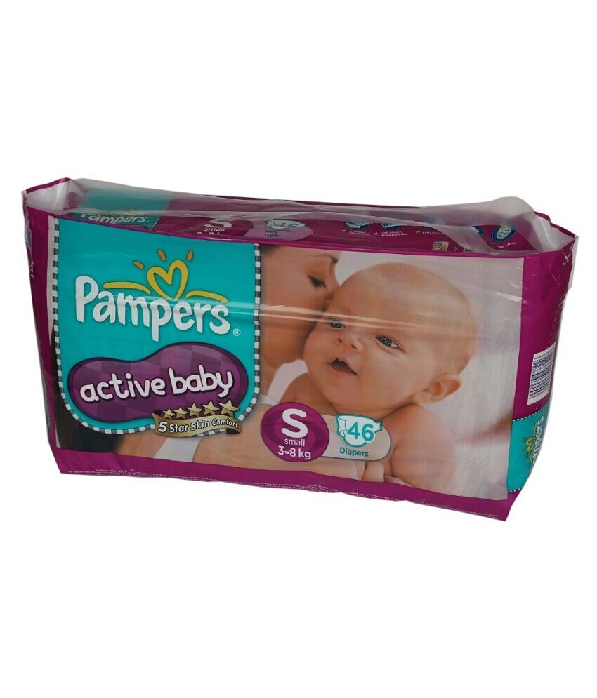 Pampers Active Baby Diaper S Size (small) 46 Pieces: Buy ...