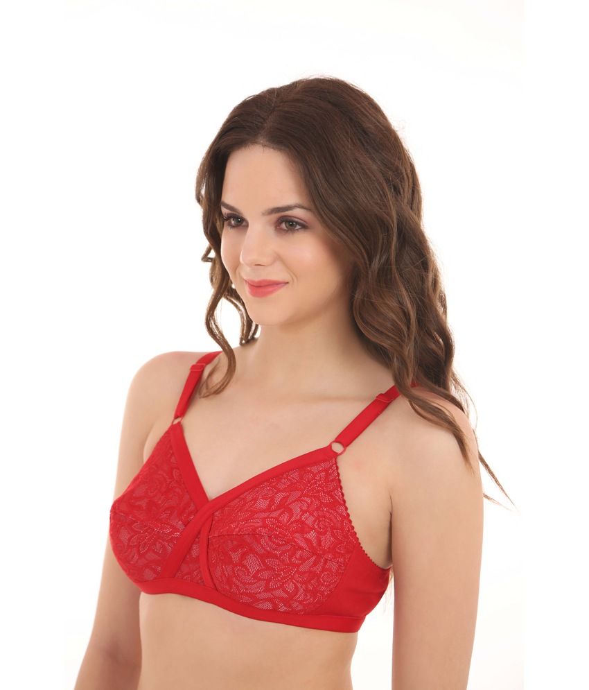 Buy Lovinoform Red Cotton Bra Online at Best Prices in India Snapdeal