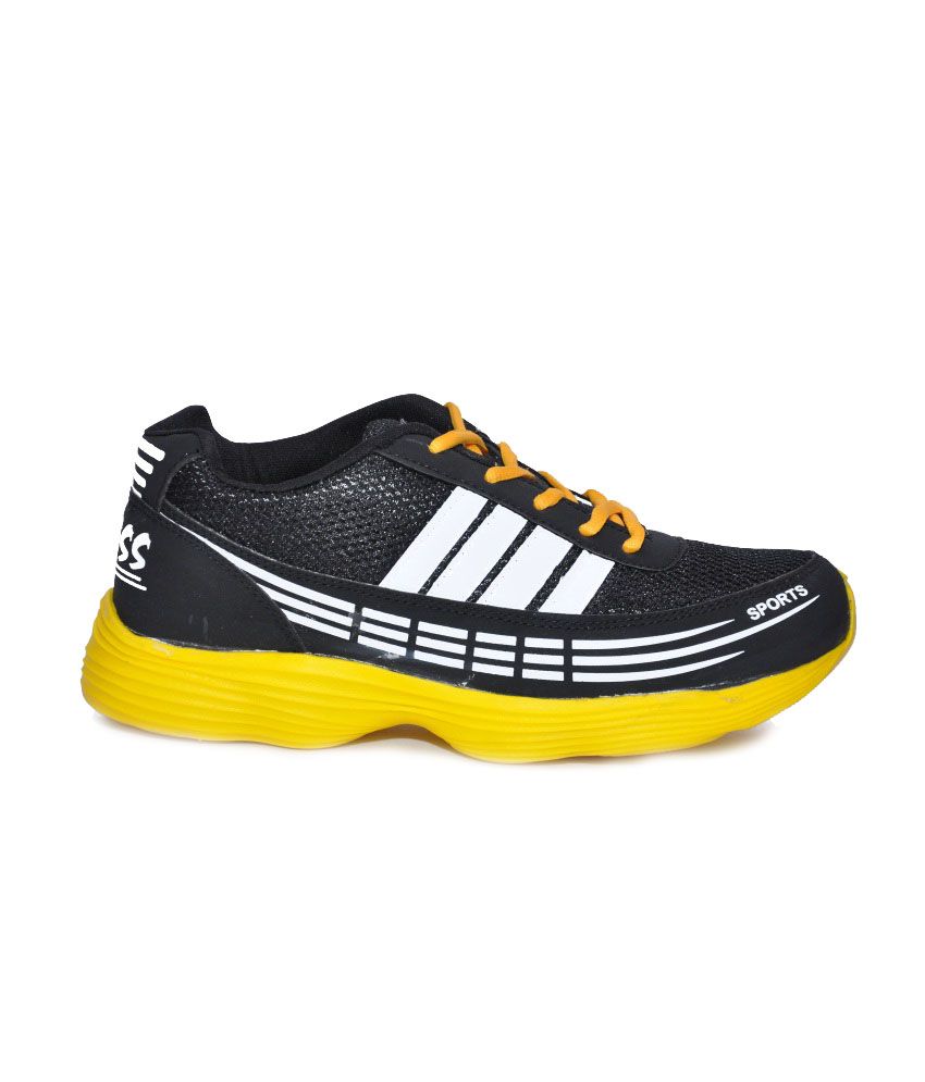 Sports Shoes Black And Yellow Lifestyle Shoes - Buy Sports Shoes Black ...