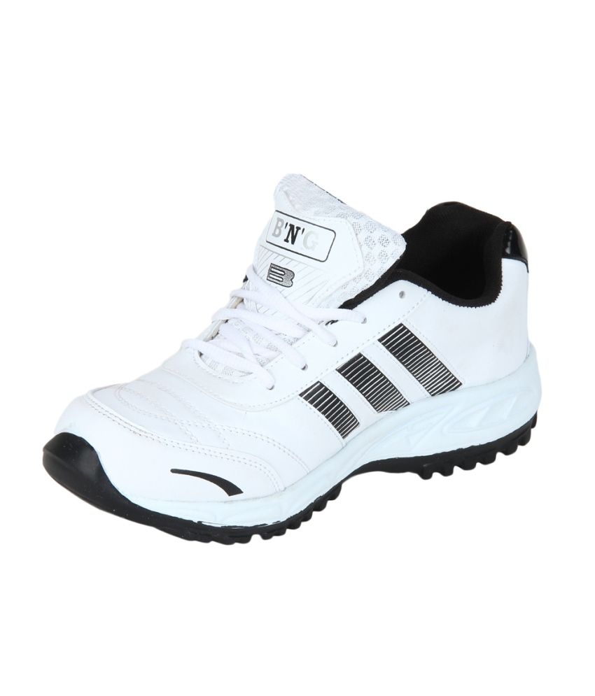 BNG White Synthetic Leather Lifestyle Shoes For Men Buy