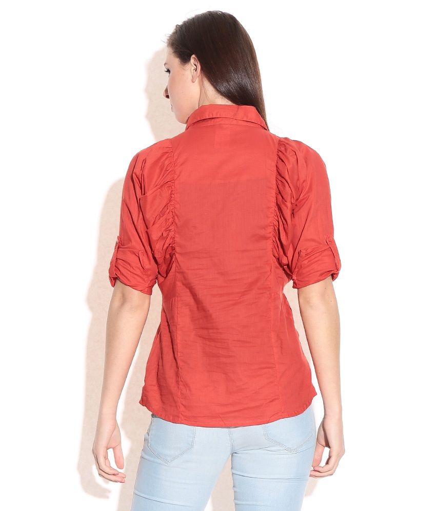 Remanika Red Cotton Tops Buy Remanika Red Cotton Tops Online at Best