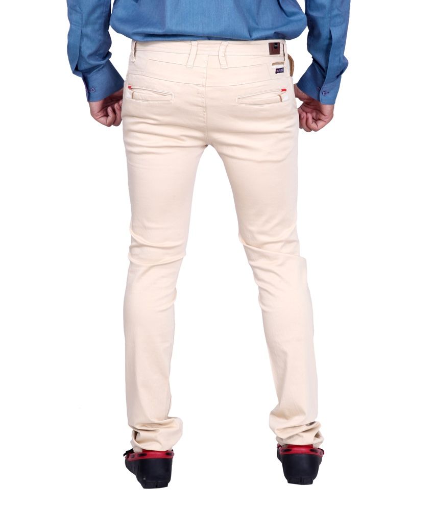 cream white chinos