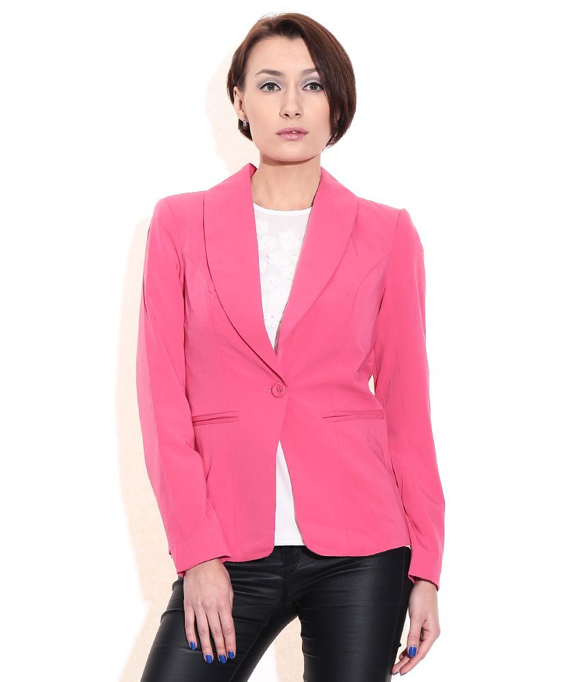 TVstation Cyclops Modregning Buy Vero Moda Pink Polyester Blend Blazers Online at Best Prices in India -  Snapdeal