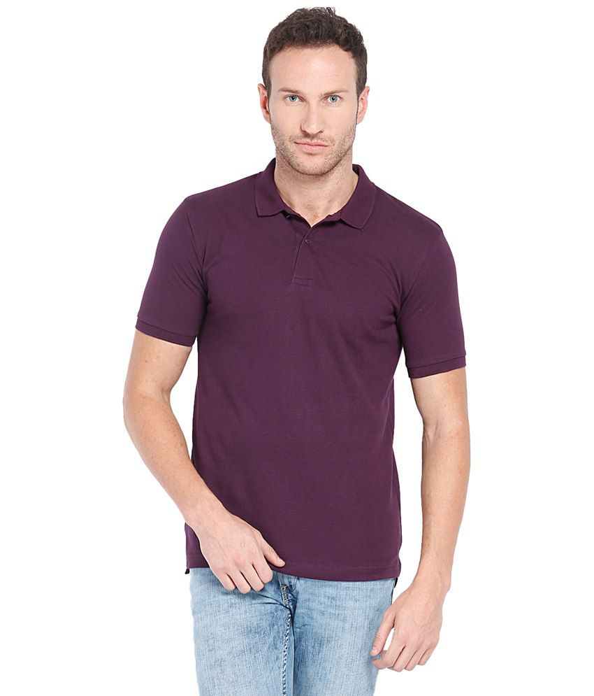 Highlander Purple Cotton T shirt - Buy Highlander Purple Cotton T shirt ...