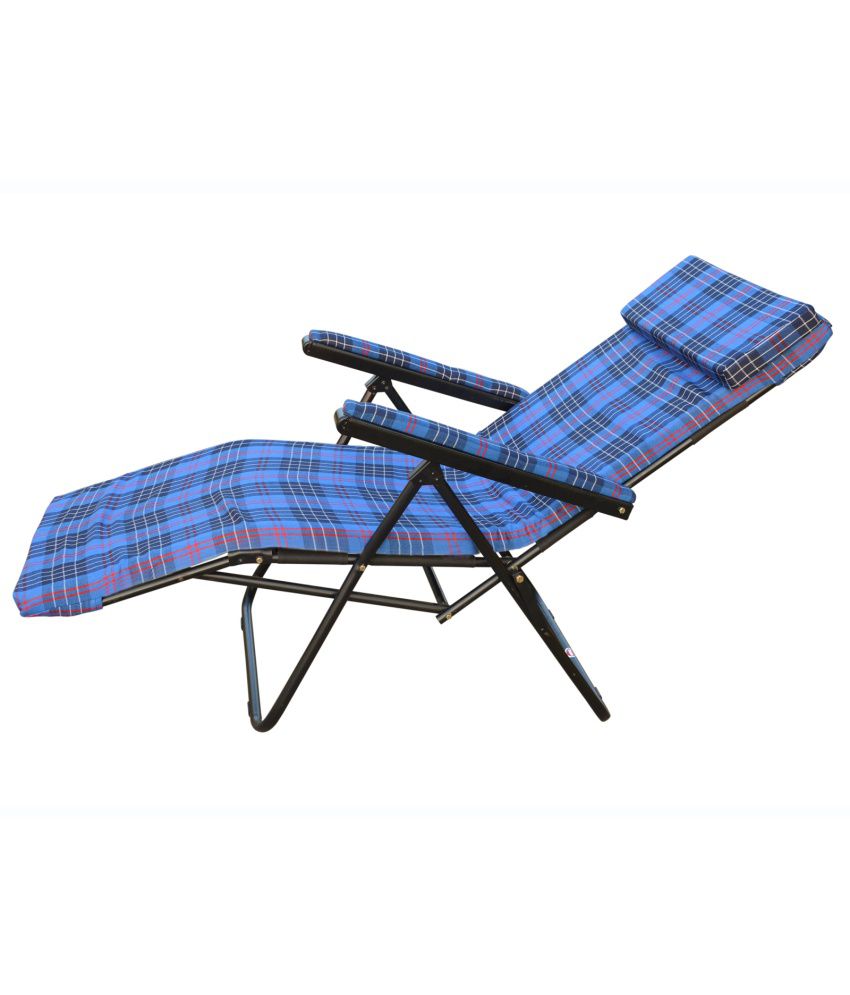 Recliner Chair with Cushion in Blue - Buy Recliner Chair with Cushion