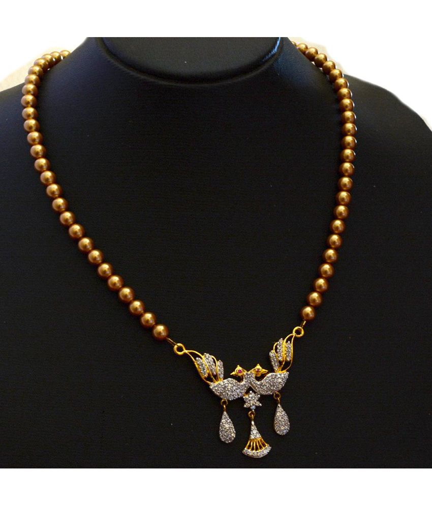 Radha's Creations Gold Pearls Office 