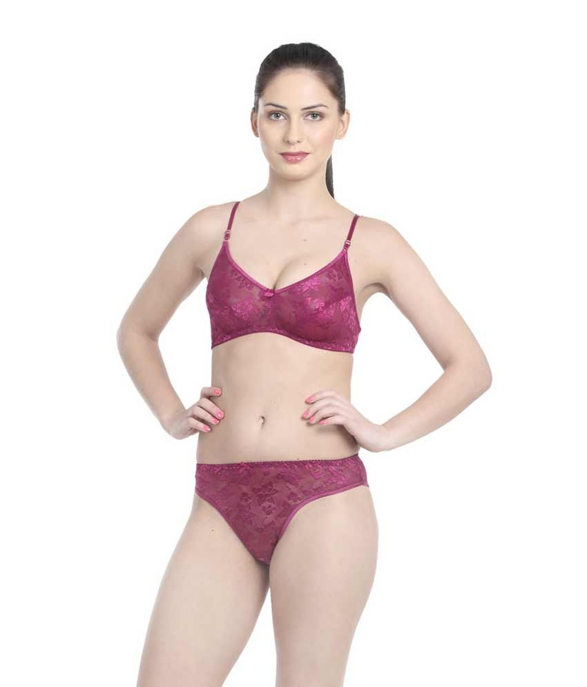 Buy Little Lacy Purple Nylon Bra And Panty Sets Online At Best Prices In India Snapdeal 1122