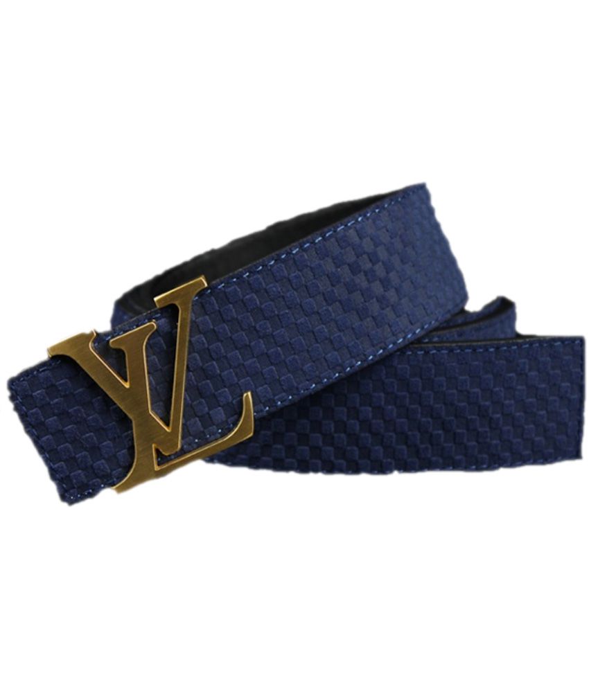 Louis Vuitton Premium Small Checks Leather Belt Gold Clip: Buy Online at Low Price in India ...