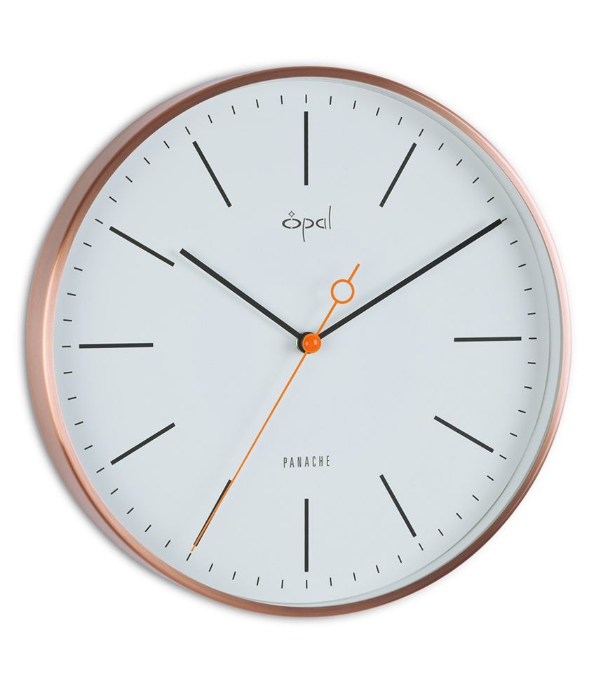 Opal Designer Wall Clock Copper Buy Opal Designer Wall Clock Copper At Best Price In India On Snapdeal