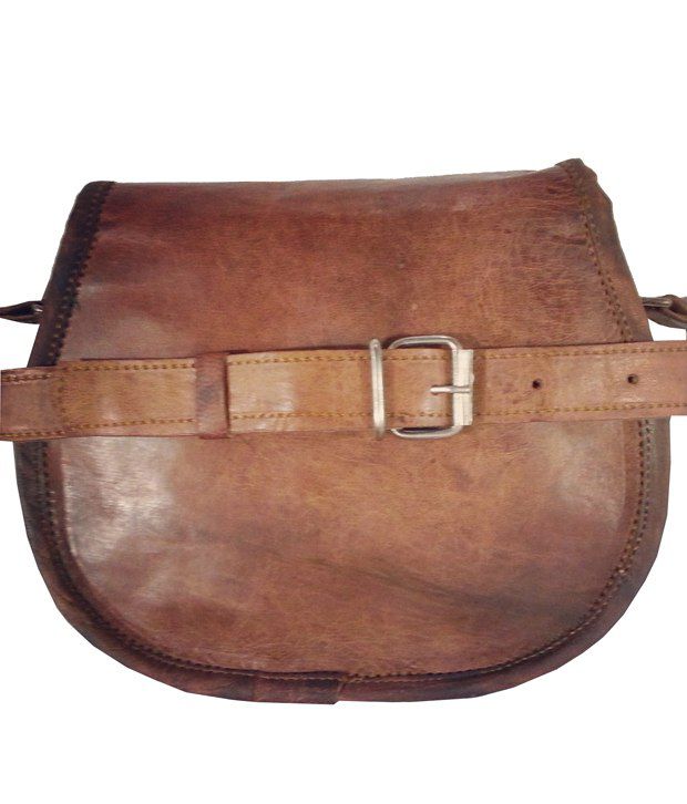 Vintage Brown Leather Sling Bag For Women - Buy Vintage Brown Leather Sling Bag For Women Online ...