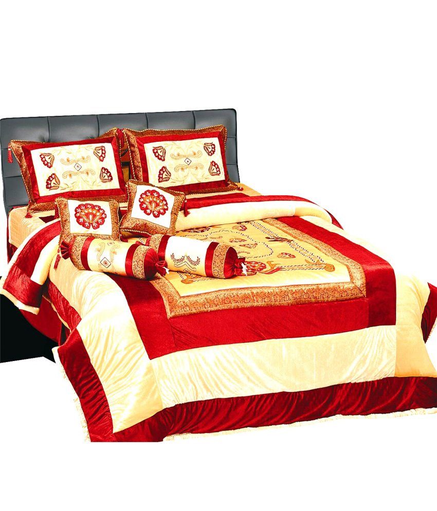 Shiv Handloom Fabric Multicolour Contemporary Cotton Double Bed Sheet