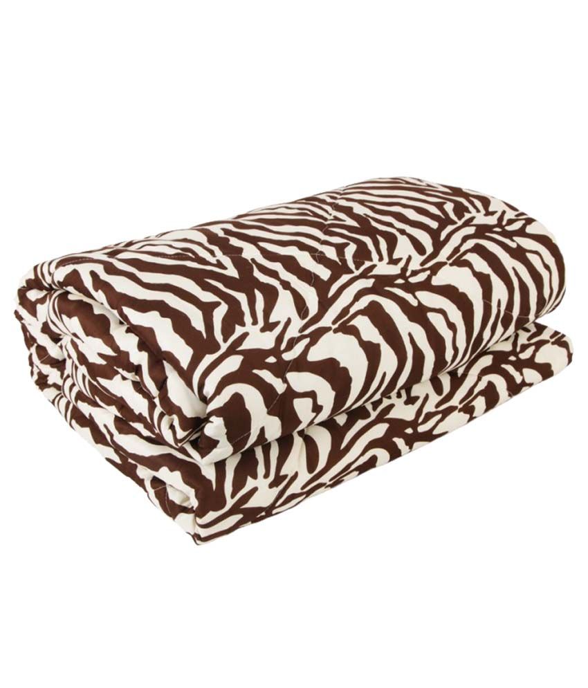 Gujattire Ac Quilt Zebra Print Soft Designer Doublebed