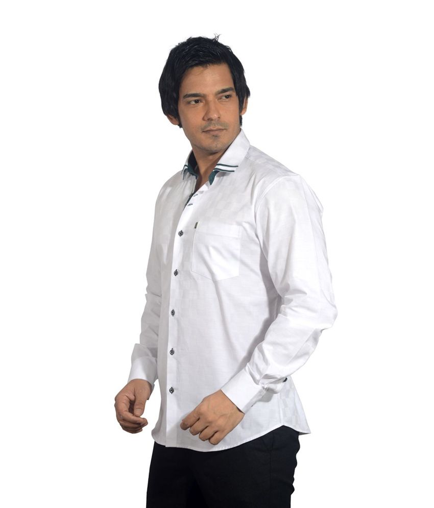 white party wear shirt