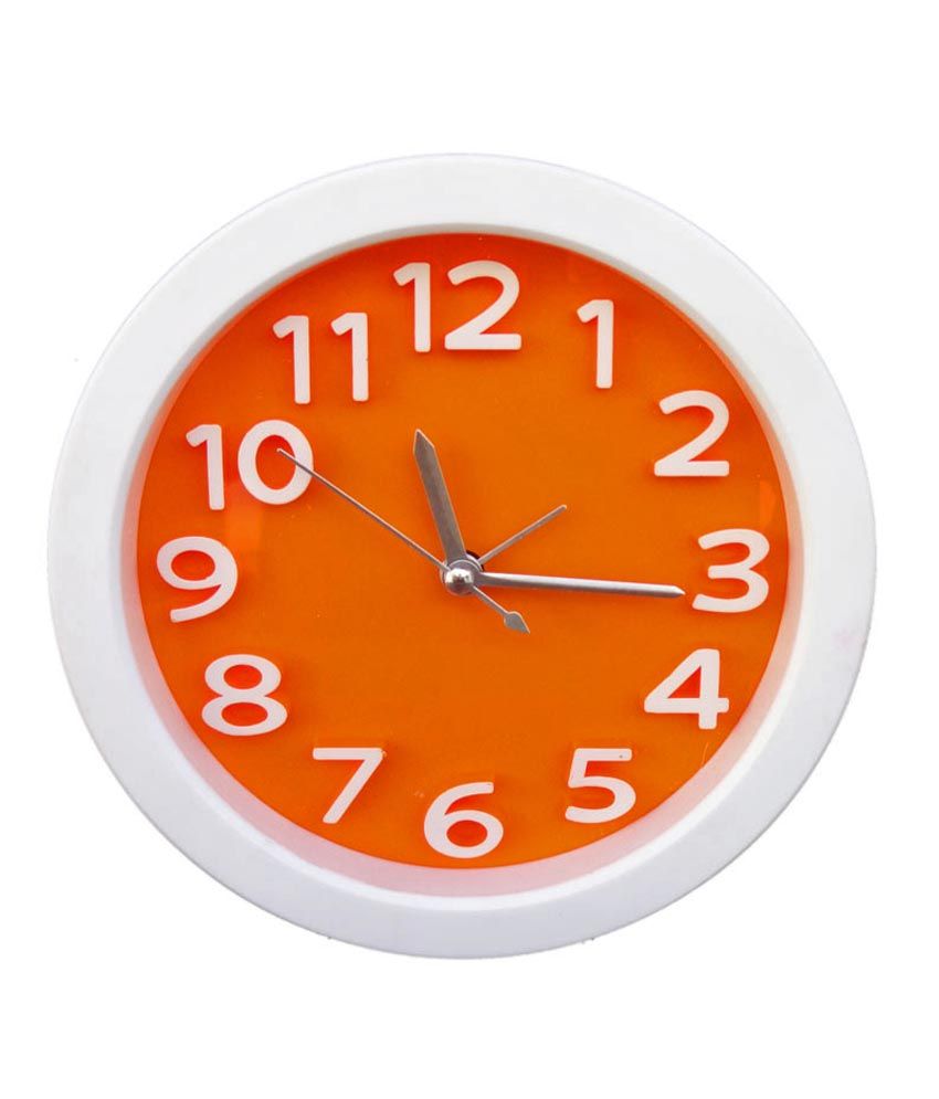 F'n'f Trendy Table Clock Neon Dial Orange Buy F'n'f Trendy Table Clock
