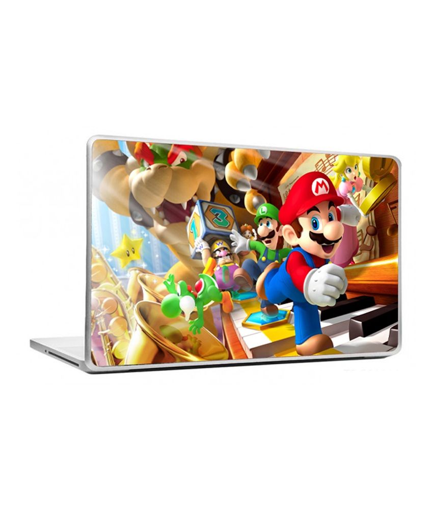 Advent Graphics Super Mario Brothers Laptop Skin With Laptop Screen ...