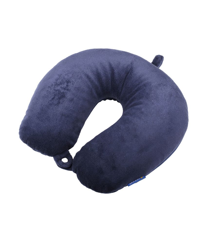 Safari Blue Beaded Travel Neck Pillow